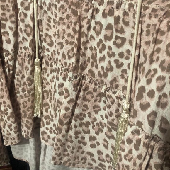 Marchesa Rose Tassel Tie Ruffle Blouse - Picture 4 of 5